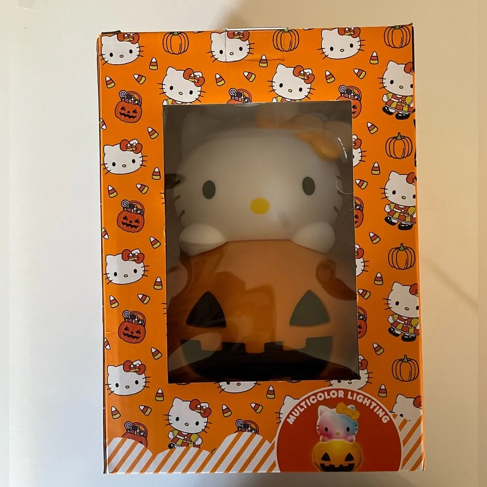 New Hello Kitty Halloween Pumpkin LED Aroma Fan Multicolor lighting Rechargeable